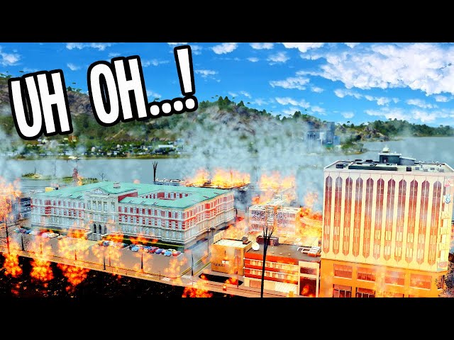 Fighting Fire, Making Money & Solving Education Problems in Cities Skylines!