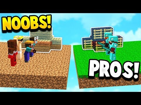 TWO PRO'S VS NOOBS! - Minecraft BEDWARS with PrestonPlayz