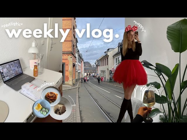 a realistic week in my life I uni to-dos, fastnacht, feiern, happy me & back to routines I Uni Vlog