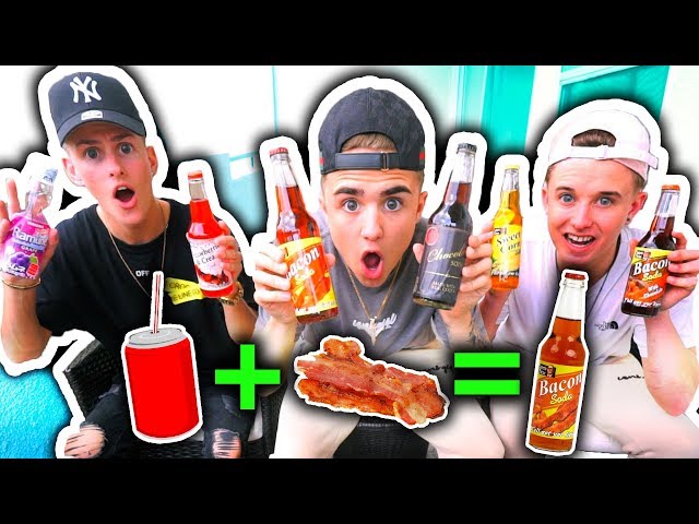 BRITISH BOYS TRY WEIRD AMERICAN SODA FLAVOURS! {Bacon, Sweetcorn, Chocolate + MORE!} *Taste Test*