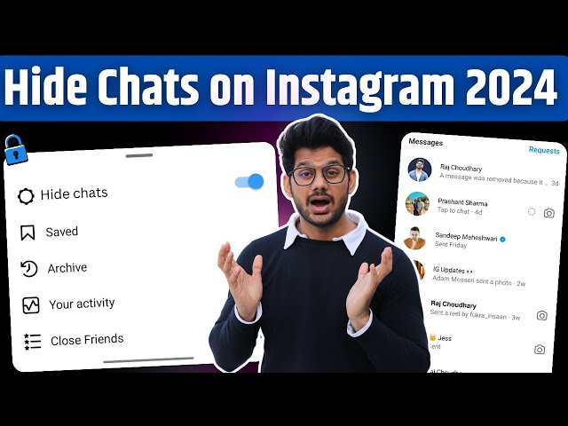 How to HIDE instagram Chats | Instagram Chats kaise Hide kare | instagram chats kaise chhupaye 2024