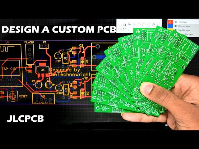 How to design a custom PCB using EasyEDA || JLCPCB Review