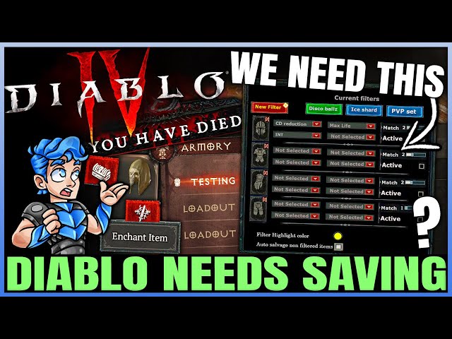 Diablo 4 - Season 3 in Danger - New Loot Filter, Loudouts, FULL Codex & More - This is What We NEED!