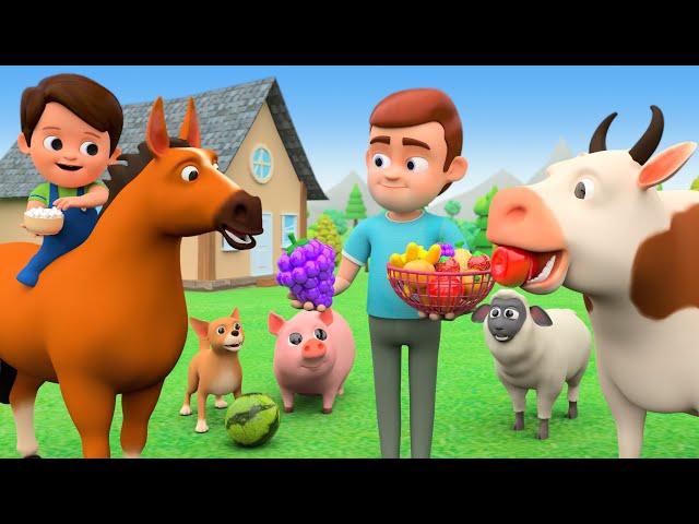Johny Johny Yes Papa Nursery Rhymes & Animals Songs | Learn Animals Names & Sounds | Kids Cartoon