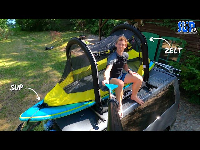 BAJAO Cabin (SUP-Zelt) im Test: Ein Zelt zum Schlafen AUF dem SUP-Board direkt AUF auf dem Wasser ⛺