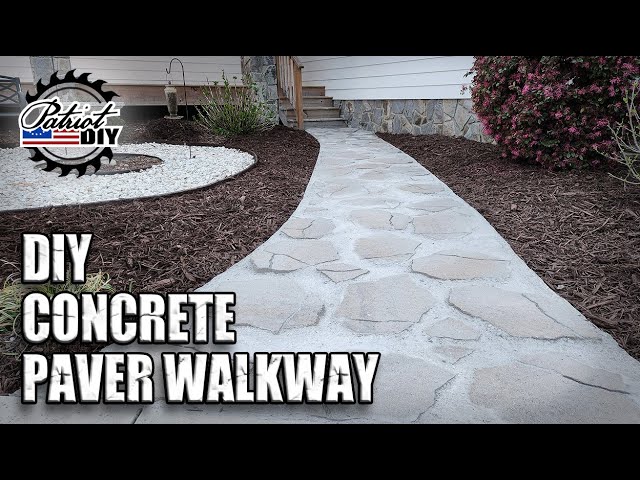 DIY Dry Pour Concrete / Paver Walkway