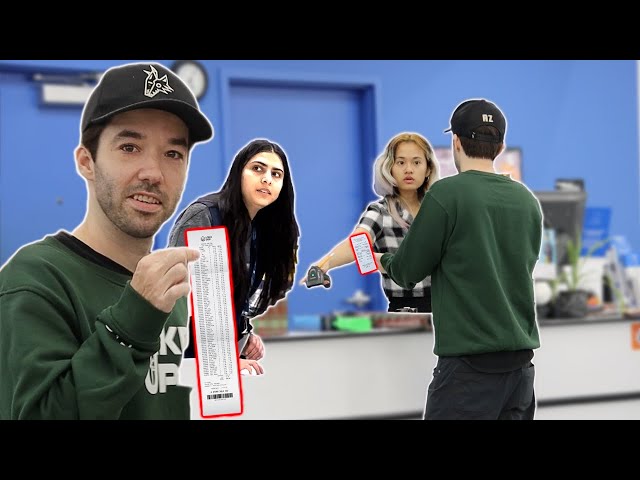 Buying the Same Item, Then Returning It with Two Different Receipts-Twin Prank!!