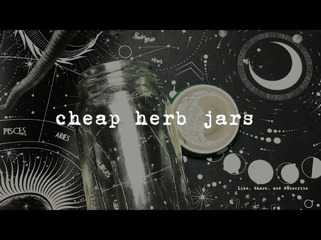 Cheap herb jars
