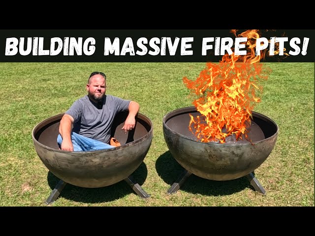 Building MASSIVE Fire Pits!