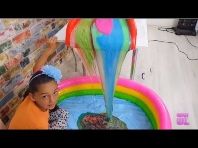 Giant Colored Waterfall Slime ( 60 Pounds )