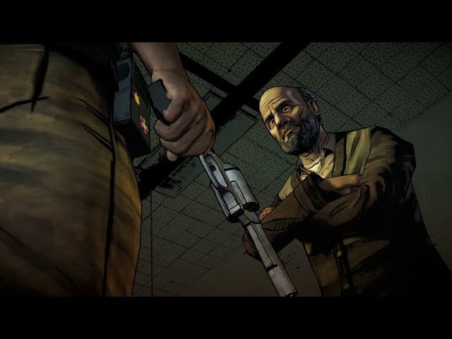 The Walking Dead The Definitive Series - Scumbag Lee Threatens Vernon - Evil Choice