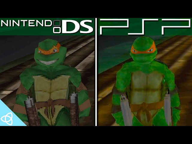 TMNT (2007 Game) - PSP vs. Nintendo DS | Side by Side