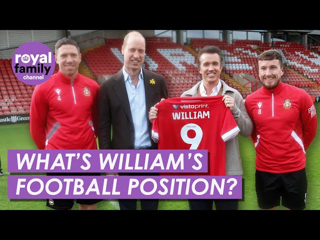 Prince William Poses as Wrexham AFC's New Number Nine