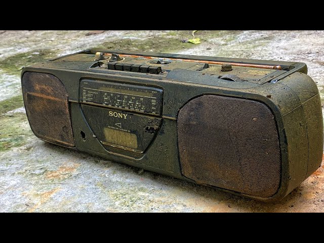 Restoration broken old sony speakers | Restore sony cassette radio