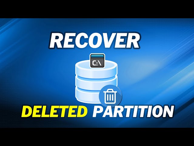 How to Recover Deleted Partitions Using CMD