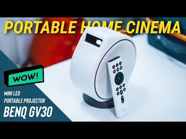 BenQ GV30: The ULTIMATE Portable Projector with Built-In 2.1 Speakers!