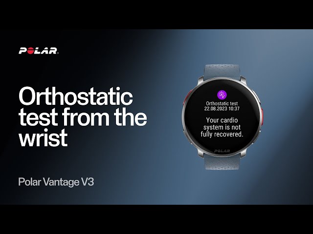 Polar Vantage V3 | Orthostatic Test from Wrist