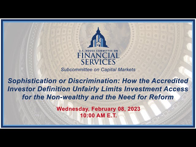 Sophistication or Discrimination: How the Accredited Investor Definition Unfairl... (EventID=115288)