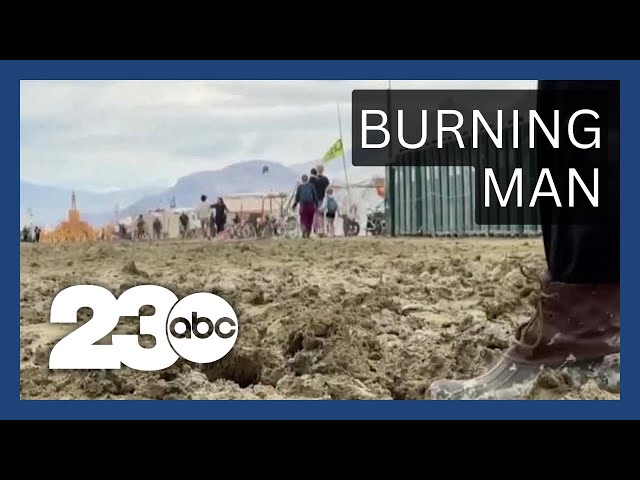 Thousands leave Burning Man festival after rain