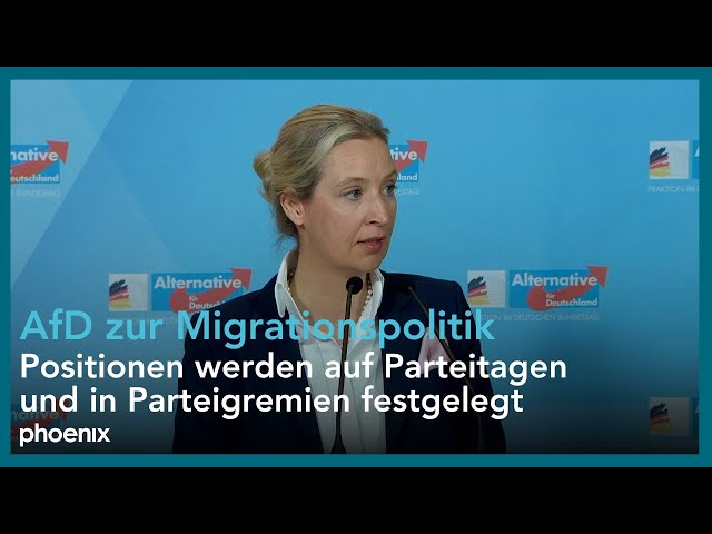 AfD-Bundestagsfraktion: Statement von Alice Weidel am 16.01.24 (korrigierter Ton)