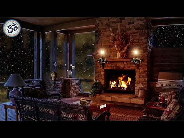 Fireplace Meditation, Wipes out Negative Energy, Healing Music, Stress Relief, Sleep Meditation