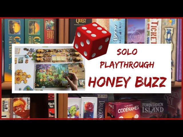 How to Play and Solo Playthrough: Honey Buzz Board Game #sologameplay