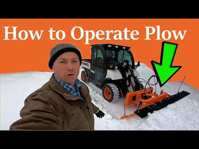 ✅ How to Operate A Snow Plow On Bobcat Toolcat - TMG Industrial SP-240 Articulating Hydraulic Angle