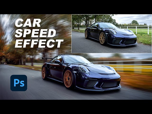 How to Make CARS GO FAST using PHOTOSHOP (0 - 60mph!!)