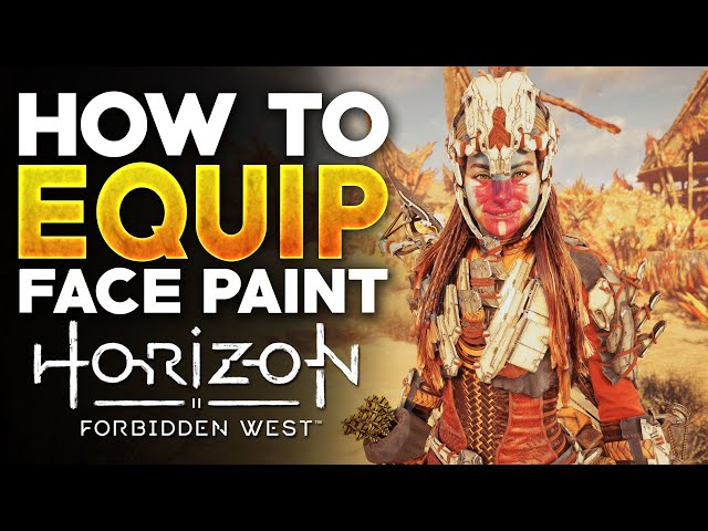 Horizon Forbidden West - How To Equip and Put On Face Paint