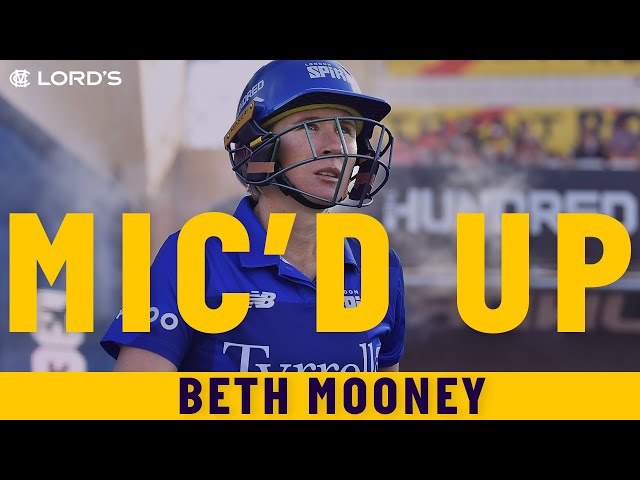 The BEST player in the world Mic'd Up! | Beth Mooney stars at Lord's for the first time!