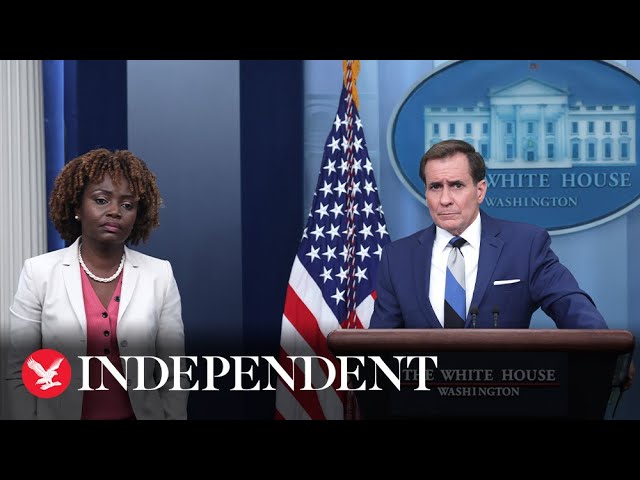 Watch again: Karine Jean-Pierre holds White House press briefing as Trump faces arraignment