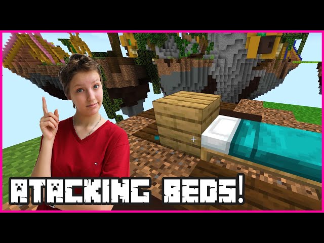 Playing Bedwars and Attacking Other People's Beds!