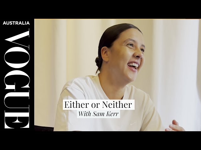 Sam Kerr plays 'Either or Neither' with Vogue Australia