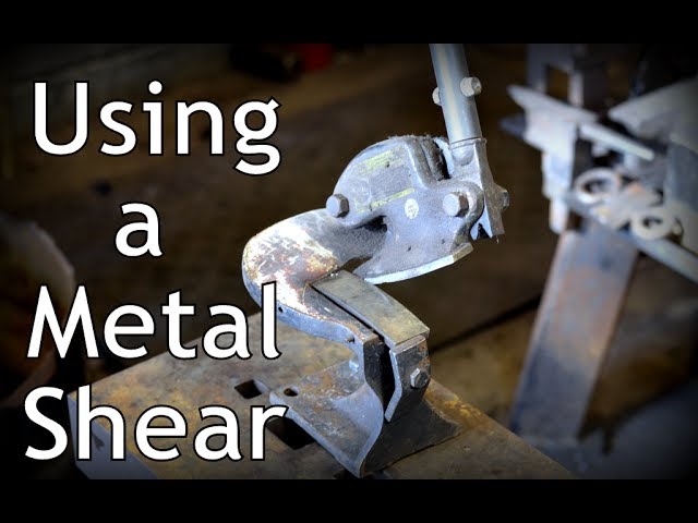 How to Use a Metal Shear // Cutting Copper Plate (Cutting Metal with My Harbor Freight Metal Shear)