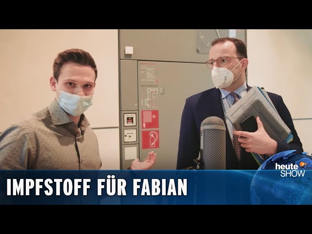 Her mit dem Corona-Impfstoff! Fabian Köster hat Bock auf Party | heute-show vom 04.12.2020