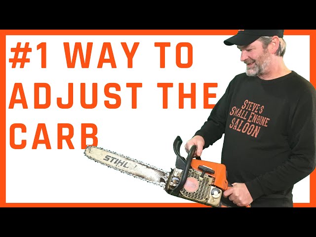 CORRECT WAY To Adjust Or Tune The Carburetor On A Chainsaw (Step-by-Step)