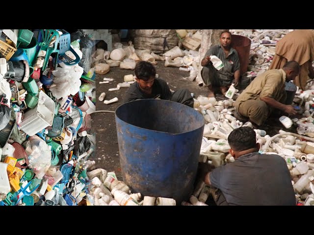 Scrap Is Recycle in to Electric Wiring  Pipes || Scrap to crushing to Wash To granules to Pipes