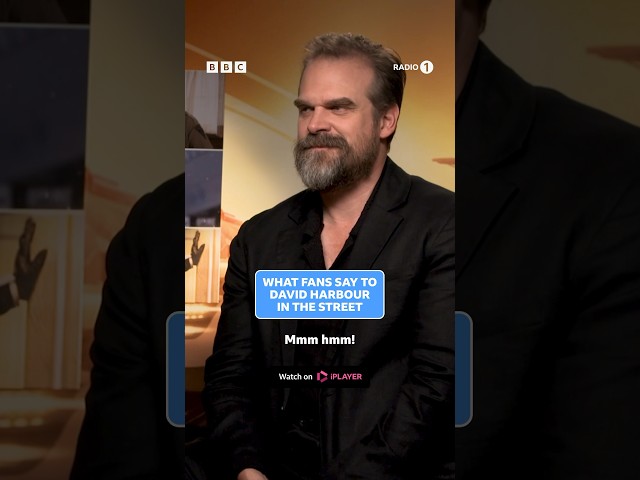 what do fans say to david harbour in the street? 👀 #davidharbour #strangerthings #strangerthings4