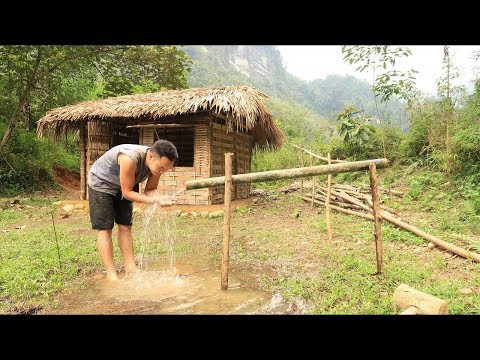 Primitive technology: Irrigation, Water supply by bamboo tube for farming and living