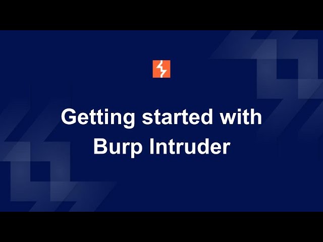 Getting Started With Burp Intruder