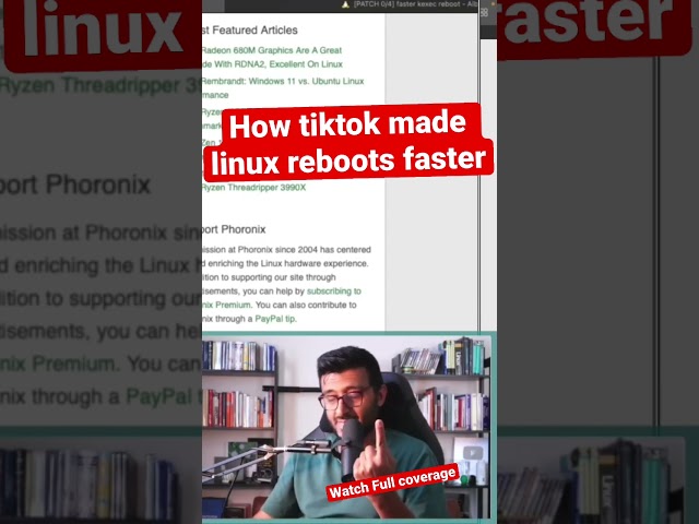 How TikTok devs made linux reboots faster