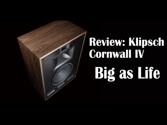 Klipsch Cornwall IV will make your speakers sound small