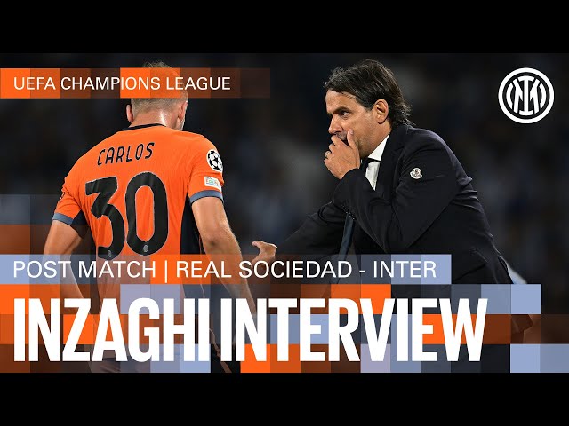 REAL SOCIEDAD 1-1 INTER | SIMONE INZAGHI INTERVIEW 🎙️⚫🔵