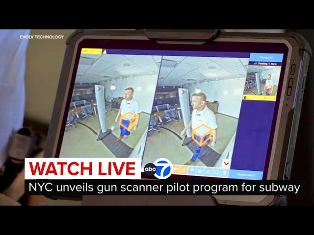 LIVE | NYC unveils subway gun scanner pilot program