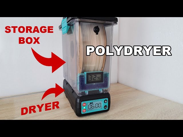 PolyDryer test, the filament dryer and storage box by Polymaker