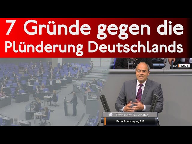 7 Gründe gegen die Plünderung Deutschlands | Bundestag 14.5.2020