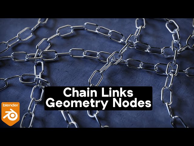 Customizable Chain Links 🔗 Geometry Nodes (Blender Tutorial)