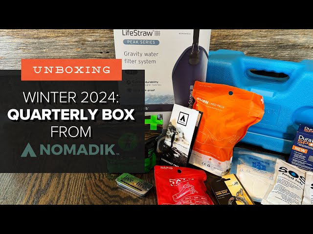 Unboxing the Winter 2024 Ultimate Emergency QUARTERLY Box from Nomadik