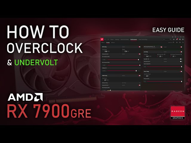 How to Overclock & Undervolt RX 7900GRE | ADRENALIN 2024 Easy Tutorial