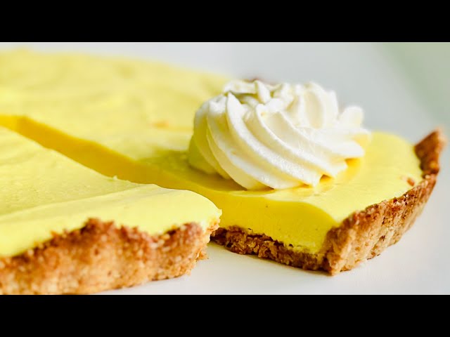 Lemon tart without flour, eggs and sugar! A healthy dessert for the holidays!